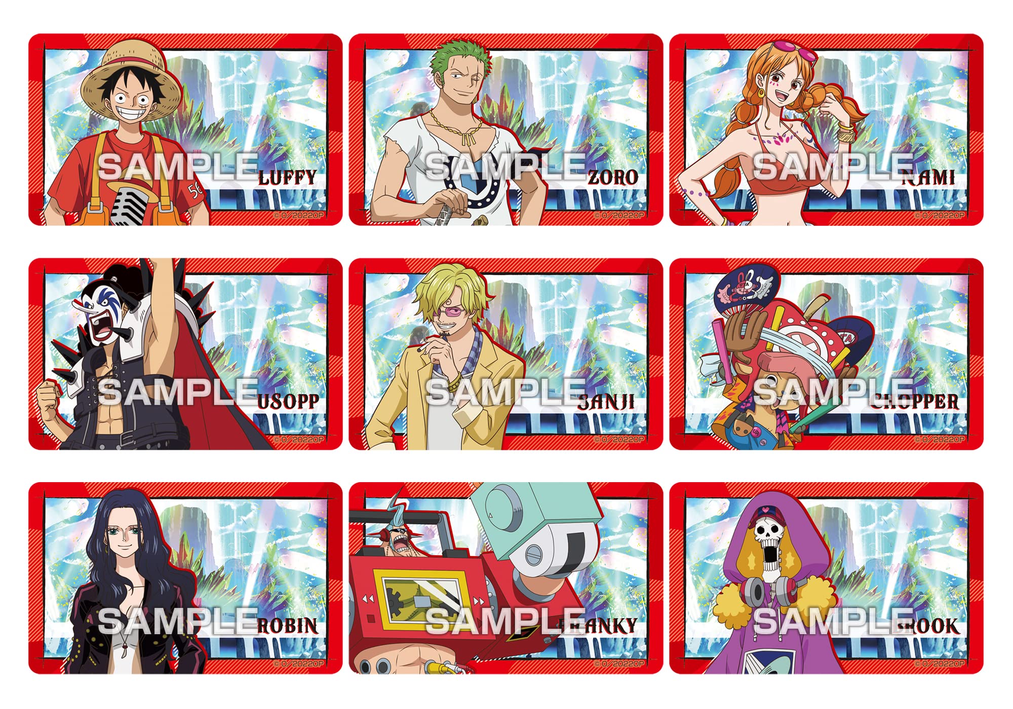 ENSKY One Piece Fil Red: Deco Sticker Collection 20Pcs Box- Japan Figure Store - #1 Bring To You The Best Japanese Goods