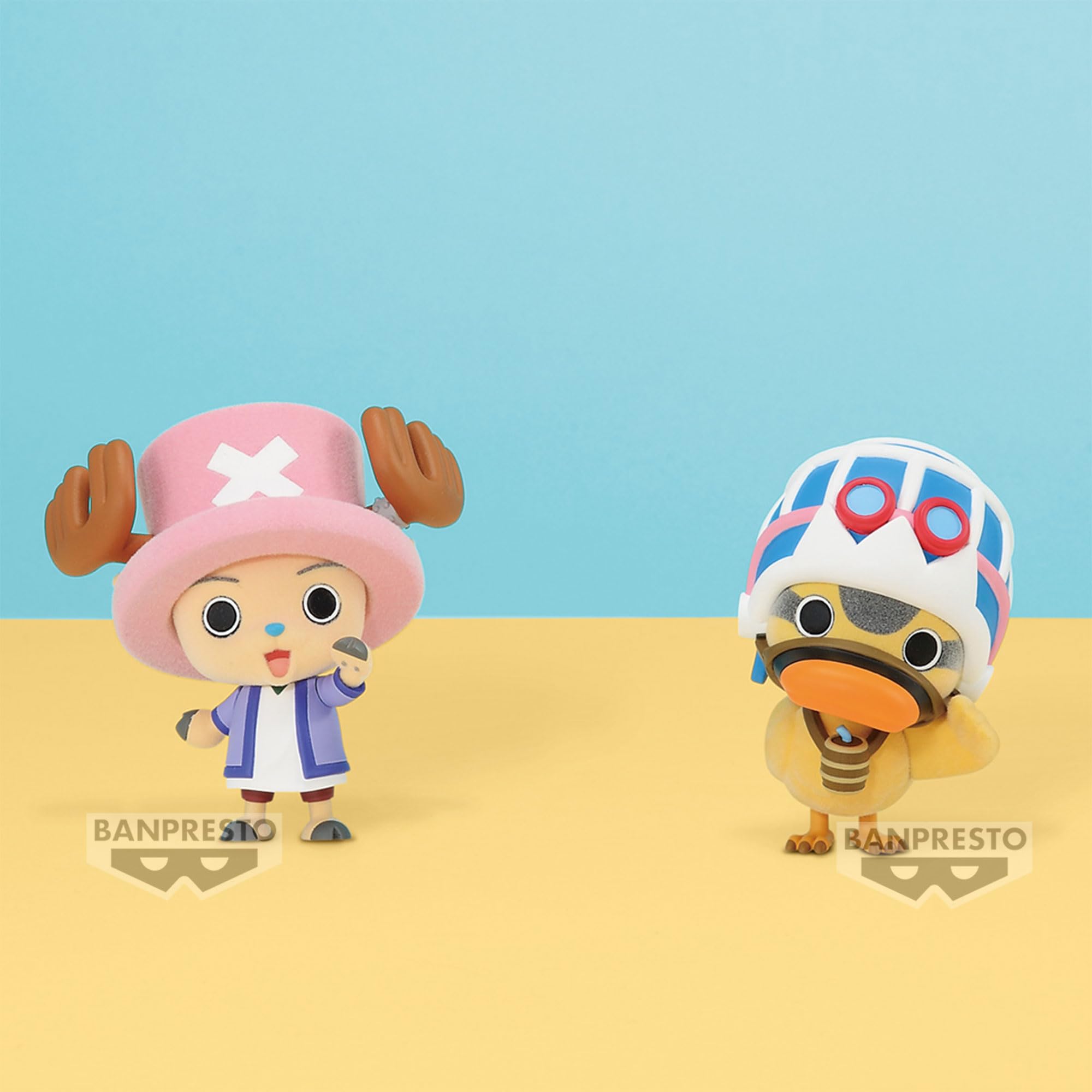 Banpresto One Piece Fluffy Puffy Chopper and Karoo Toy Figures- Japan Figure Store - #1 Bring To You The Best Japanese Goods