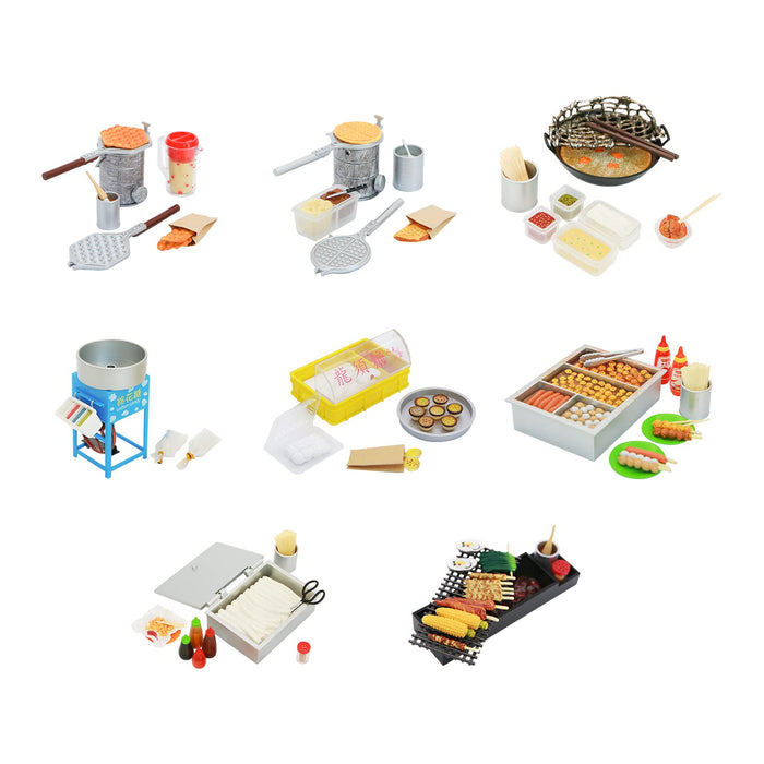 Orcara Mini World Collection Eating While Walking Stall Gourmet Trading Figure 8 Pieces Box- Japan Figure Store - #1 Bring To You The Best Japanese Goods