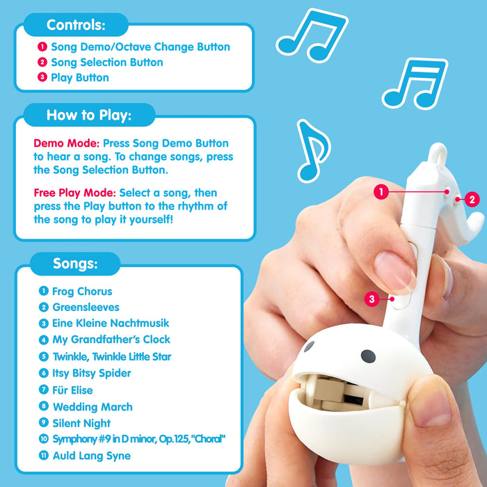 Cube Meiwa Denki Otamatone Melody White- Japan Figure Store - #1 Bring To You The Best Japanese Goods