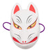 Party City Japanese-Style Folk Art Mask Tenko Celestial Fox White/Red Japanese Half Masks- Japan Figure Store - #1 Bring To You The Best Japanese Goods
