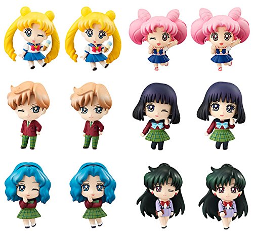 Megahouse Petit Chara! Series Pretty Guardian Sailor Moon School Life Box (6 Figures) Japan- Japan Figure Store - #1 Bring To You The Best Japanese Goods