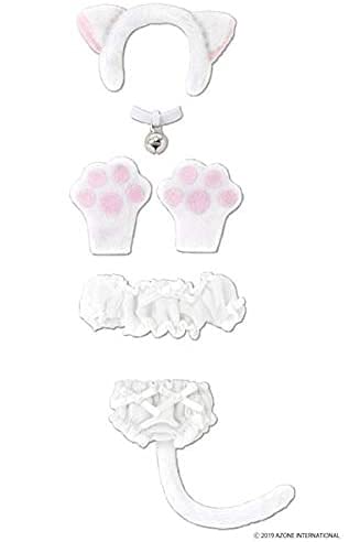 AZONE Pic305-Wht 1/12 Picco Neemo Fluffy Kitty Set White- Japan Figure Store - #1 Bring To You The Best Japanese Goods