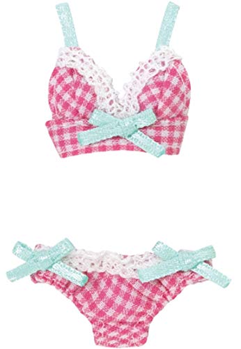 AZONE Pic313-Pnk 1/12 Picco Neemo Gingham Bra And Panty Set Pink- Japan Figure Store - #1 Bring To You The Best Japanese Goods