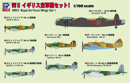 Pit-Road 1/700 World War Ii Royal Air Force Set 1- Japan Figure Store - #1 Bring To You The Best Japanese Goods