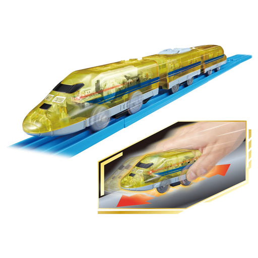 Takara Tomy Pla-Rail No Batteries Needed For Departure! Charge By Hand Type 923 Doctor Yellow- Japan Figure Store - #1 Bring To You The Best Japanese Goods