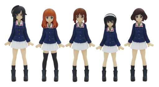 Platts Girls Und Panzer Movie Version Ankou Team Figure Set 5 Figure Set 1/35 Image Scale Pvc Painted Finished Product Gpfc-1- Japan Figure Store - #1 Bring To You The Best Japanese Goods