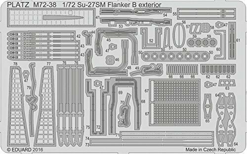 Platz 1/72 Photo-etched Parts For Su-27 Flanker For Exterior Plastic Model- Japan Figure Store - #1 Bring To You The Best Japanese Goods
