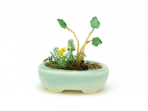 PLATZ Bonn04 The Bonsai Kobanbachi Planting Light Blue 1/12 Scale Finished Model- Japan Figure Store - #1 Bring To You The Best Japanese Goods