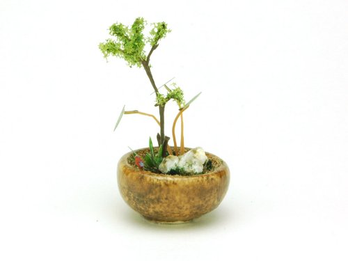 PLATZ Bonn02 The Bonsai Marubachi Planting Brown 1/12 Scale Finished Model- Japan Figure Store - #1 Bring To You The Best Japanese Goods