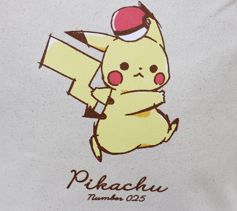 Pocket Monsters Pikachu Tote Bag 2Way Compatible w/A4 Ivory - Crux- Japan Figure Store - #1 Bring To You The Best Japanese Goods