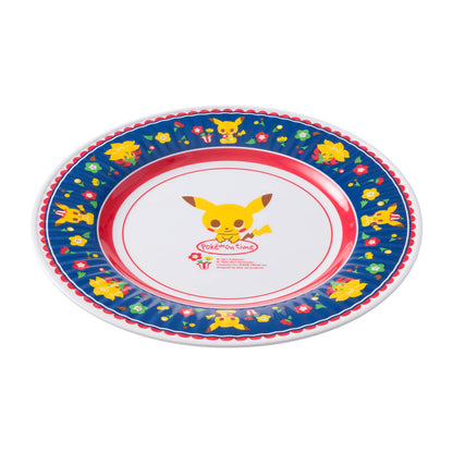 POKEMON CENTER ORIGINAL Melamine Plate Pokemon Time Pikachu Red- Japan Figure Store - #1 Bring To You The Best Japanese Goods