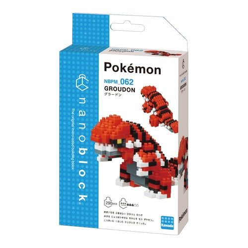 Pokemon Center Original Nanoblock Groudon Japan Figure 4972825216798