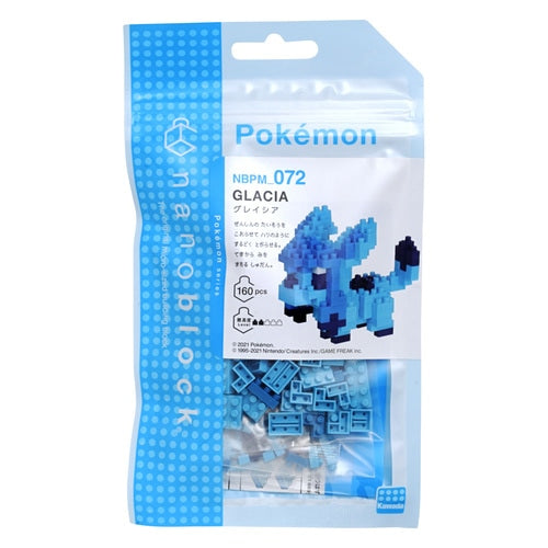 Pokemon Center Original Nanoblock Nbpm_072 Pokemon Glaceon Japan Figure 4972825220054