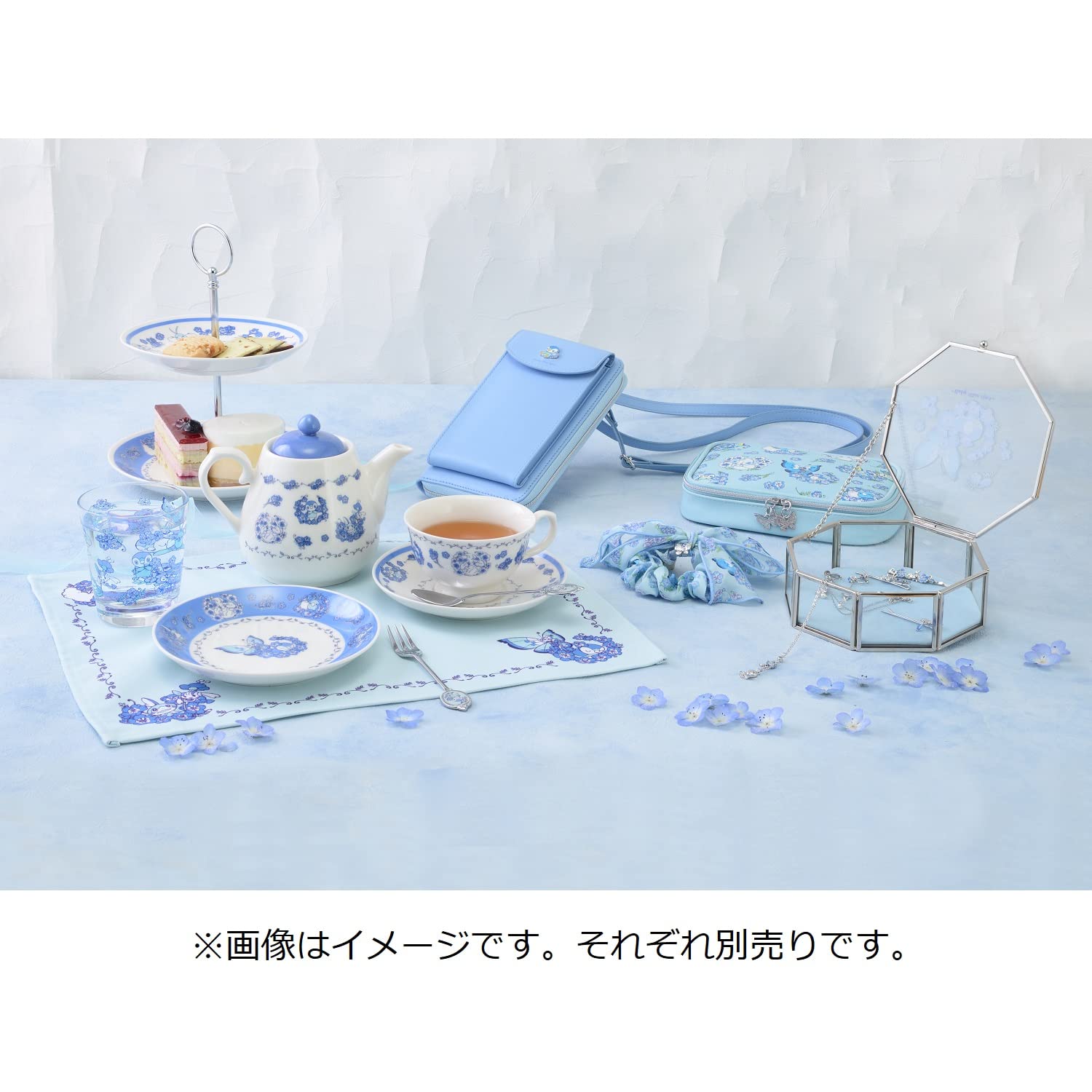 POKEMON CENTER ORIGINAL - Spoon & Fork Baby Blue Eyes Piplup & Alcremie- Japan Figure Store - #1 Bring To You The Best Japanese Goods