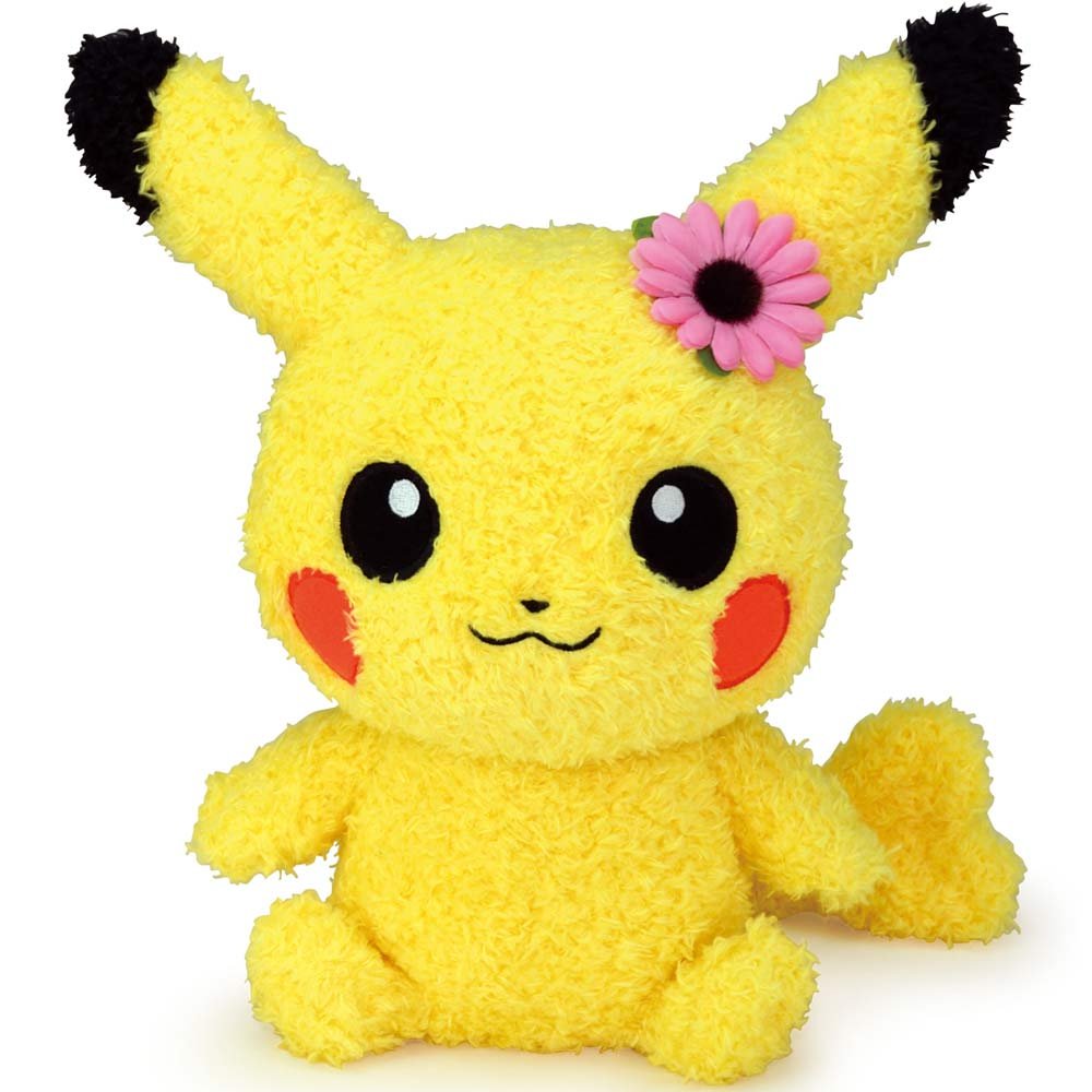 Pokemon Fluffy Plush Doll Pikachu Female- Japan Figure Store - #1 Bring To You The Best Japanese Goods