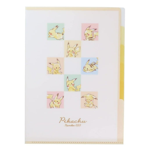 POKEMON CENTER ORIGINAL POKEMON CENTER ORIGINAL 5 Index Clear Folder Pikachu Number 025- Japan Figure Store - #1 Bring To You The Best Japanese Goods