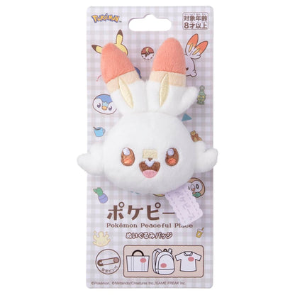 Takaratomy Arts Pokepiece Plush Badge Hibani 9cm- Japan Figure Store - #1 Bring To You The Best Japanese Goods