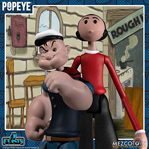 Popeye: Popeye Cafe Lounge 5-Point 3.75 Action Figure Box Set 611414- Japan Figure Store - #1 Bring To You The Best Japanese Goods