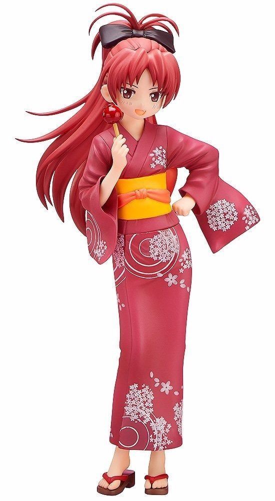 Puella Magi Madoka Magica Kyoko Sakura Yukata Ver 1/8 Pvc Figure Freeing- Japan Figure Store - #1 Bring To You The Best Japanese Goods