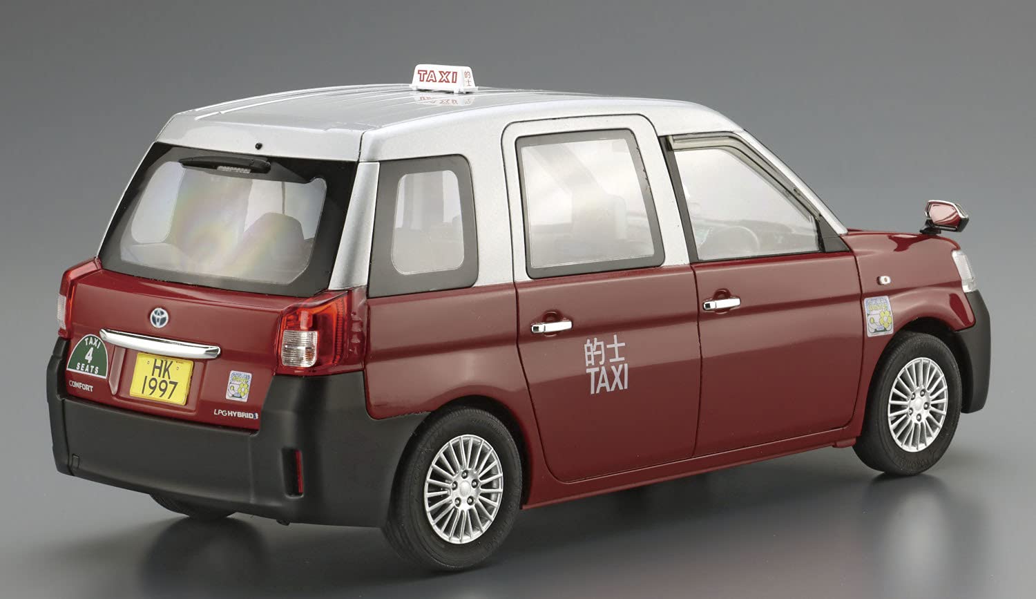 AOSHIMA The Model Car 1/24 Toyota Ntp10R Comfort Hybrid Taxi '18 Hong Kong Taxi Plastic Model- Japan Figure Store - #1 Bring To You The Best Japanese Goods