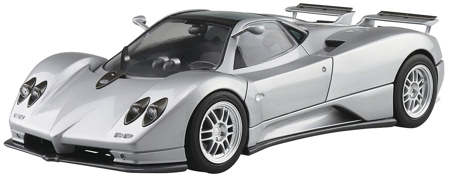 AOSHIMA The Super Car No.7 1/24 '00 Pagani Zonda C12S Plastic Model- Japan Figure Store - #1 Bring To You The Best Japanese Goods