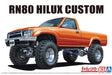 AOSHIMA The Tuned Car 1/24 Toyota Rn80 Hilux Long Bed Lift Up '95 Plastic Model- Japan Figure Store - #1 Bring To You The Best Japanese Goods