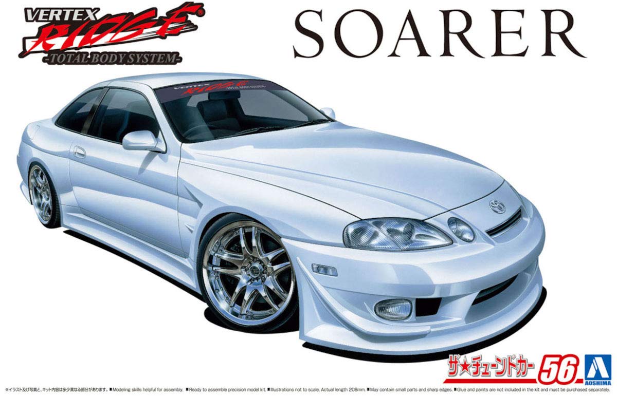 AOSHIMA The Tuned Car 1/24 Vertex Jzz30 Soarer '96 Toyota Plastic Model- Japan Figure Store - #1 Bring To You The Best Japanese Goods