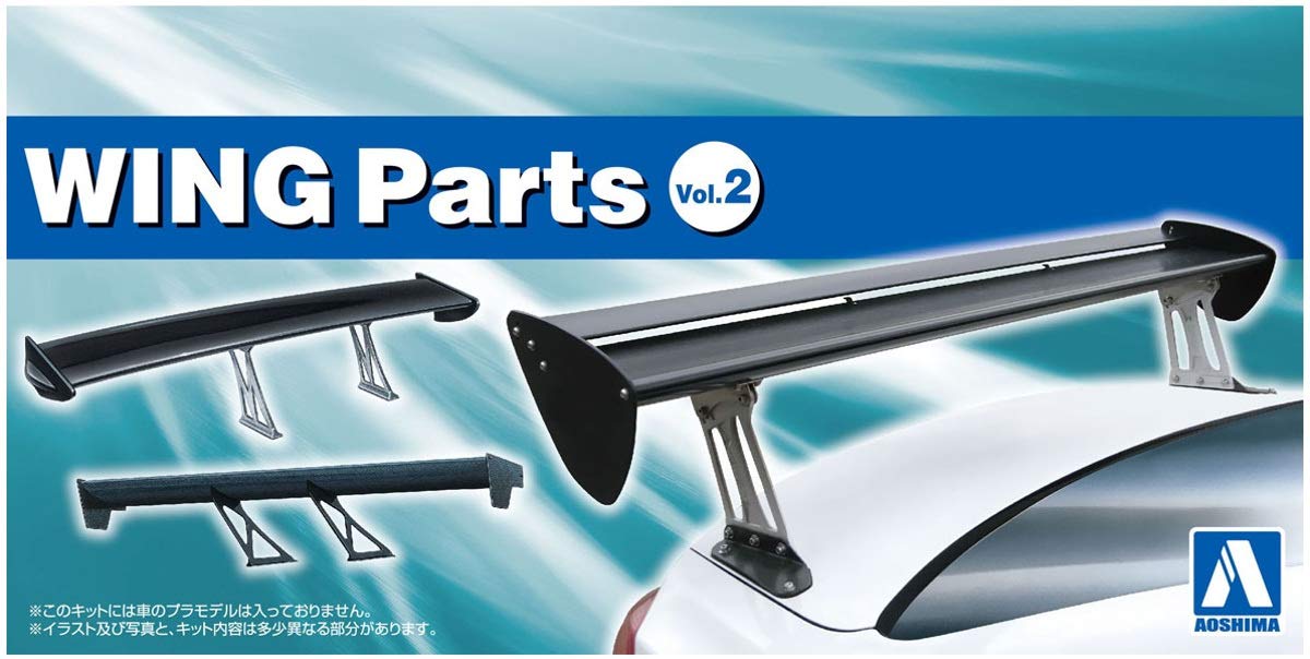 Qingdao Bunka Kyozai 1/24 The Tuned Parts Series No. 94 Wing Parts Vol. 2 Plastic Model Parts- Japan Figure Store - #1 Bring To You The Best Japanese Goods