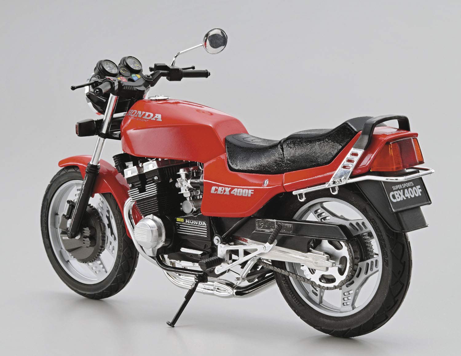 AOSHIMA The Bike 1/12 Honda Nc07 Cbx400F Monza Red '81 W/ Custom Parts Plastic Model- Japan Figure Store - #1 Bring To You The Best Japanese Goods
