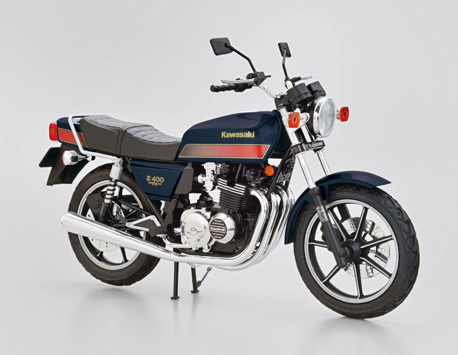 AOSHIMA The Bike No.5 1/12 Kawasaki Kz400E Z400Fx 1981 Plastic Model- Japan Figure Store - #1 Bring To You The Best Japanese Goods