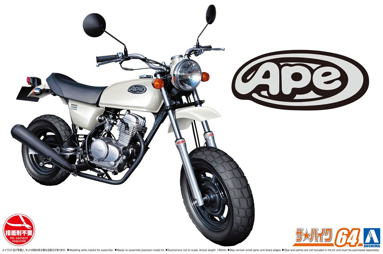 AOSHIMA The Bike 1/12 Honda Ac16 Ape '07 Plastic Model- Japan Figure Store - #1 Bring To You The Best Japanese Goods