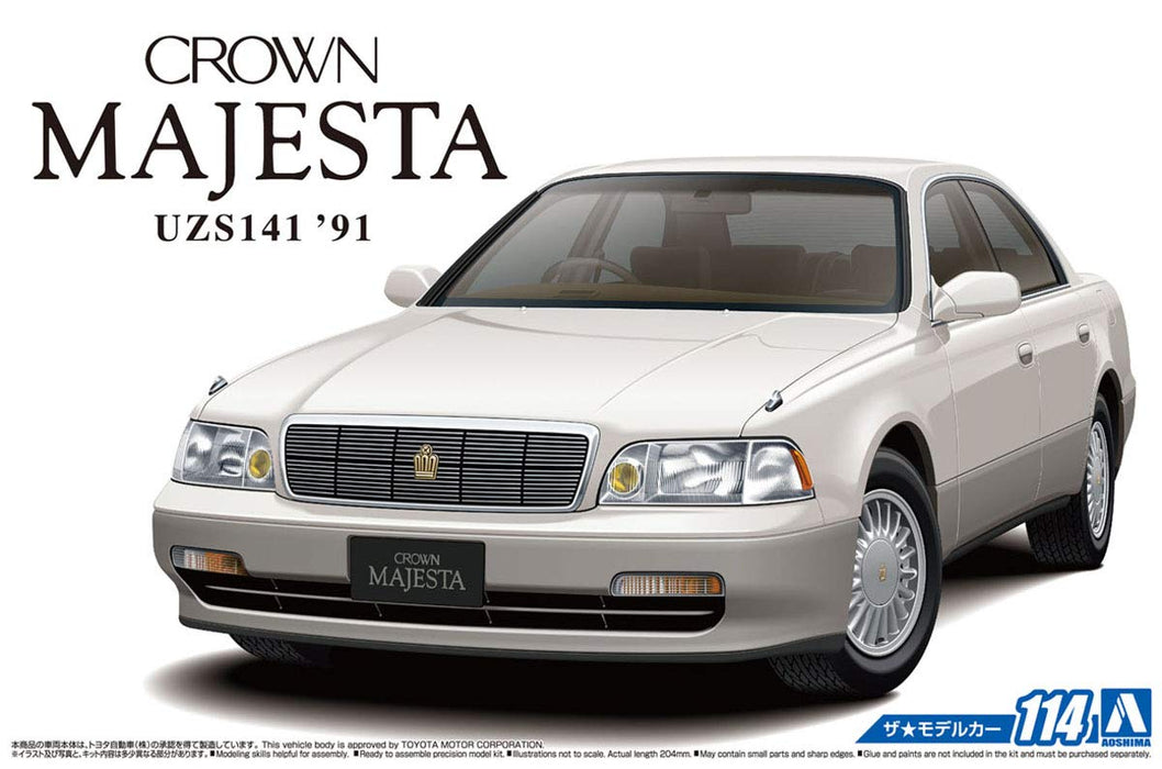 AOSHIMA The Model Car 1/24 Toyota Uzs141 Crown Majesta C Type '91 Plastic Model- Japan Figure Store - #1 Bring To You The Best Japanese Goods