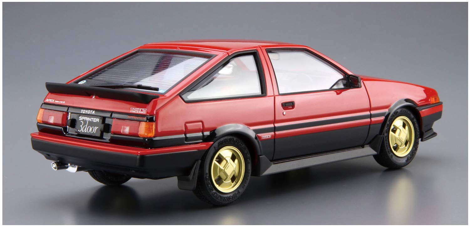 AOSHIMA The Model Car 1/24 Toyota Ae86 Sprinter Trueno Gt-Apex '84 Plastic Model- Japan Figure Store - #1 Bring To You The Best Japanese Goods