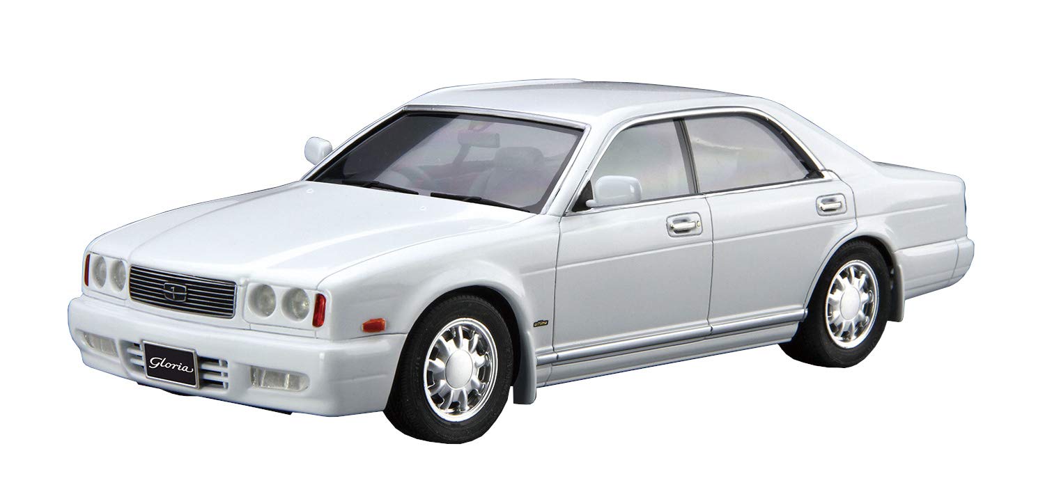 AOSHIMA The Model Car 1/24 Nissan Cedric/ Gloria Gran Turismo Ultima '92 Plastic Model- Japan Figure Store - #1 Bring To You The Best Japanese Goods