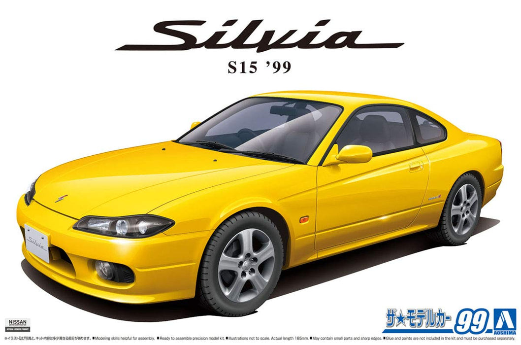 AOSHIMA The Model Car 1/24 Nissan S15 Silvia Spec.R '99 Plastic Model- Japan Figure Store - #1 Bring To You The Best Japanese Goods