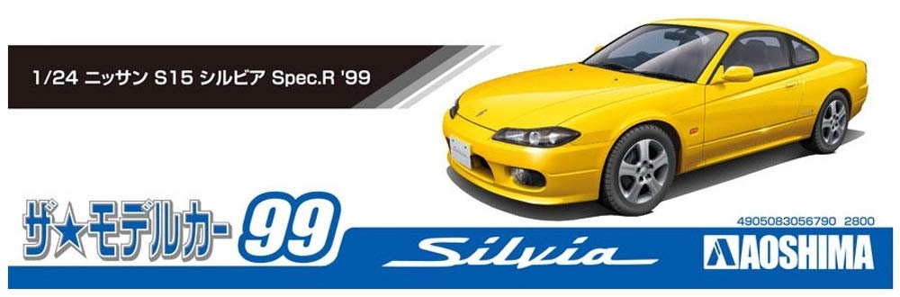 AOSHIMA The Model Car 1/24 Nissan S15 Silvia Spec.R '99 Plastic Model- Japan Figure Store - #1 Bring To You The Best Japanese Goods
