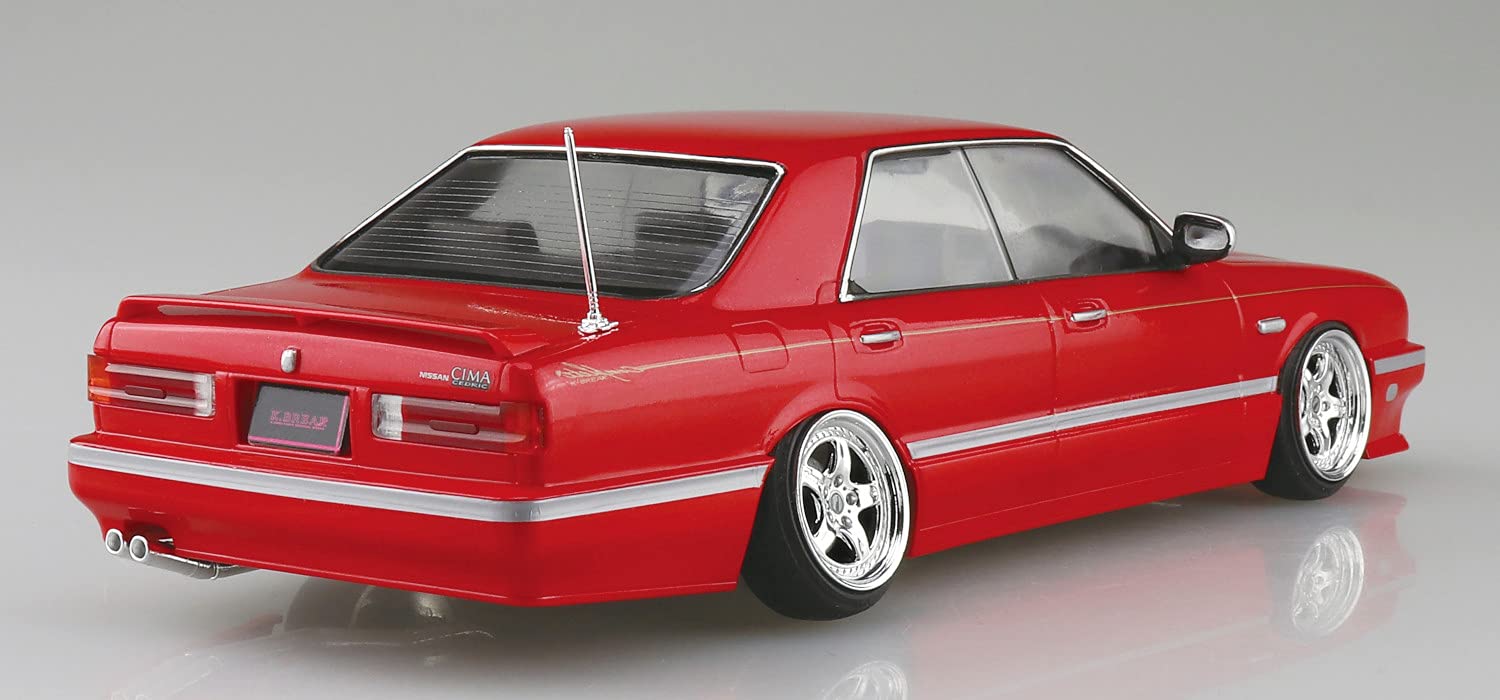 AOSHIMA The Tuned Car 1/24 Y31 Shima Ohbayashi Ver. '89 Nissan Plastic Model- Japan Figure Store - #1 Bring To You The Best Japanese Goods