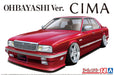 AOSHIMA The Tuned Car 1/24 Y31 Shima Ohbayashi Ver. '89 Nissan Plastic Model- Japan Figure Store - #1 Bring To You The Best Japanese Goods