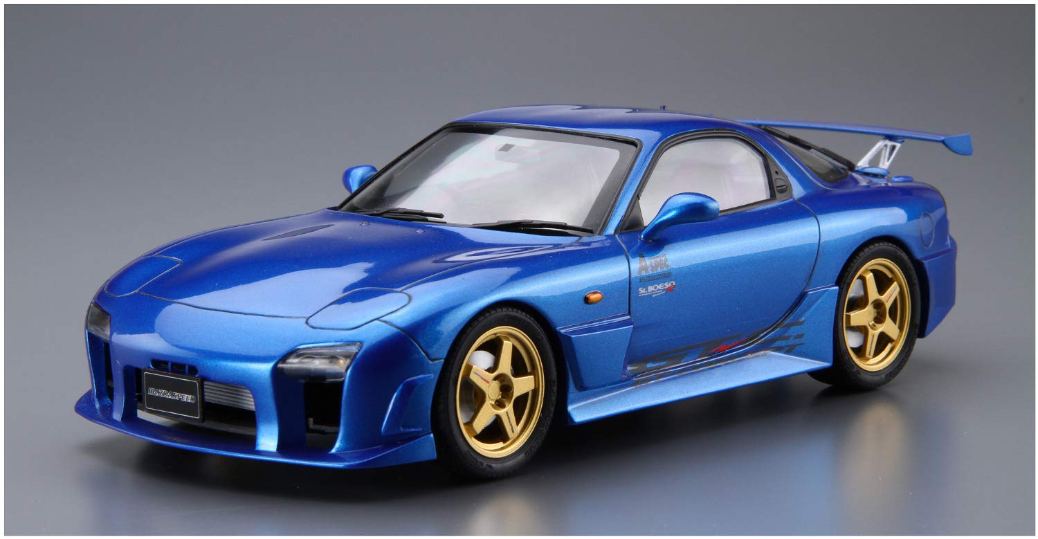 AOSHIMA The Tuned Car 1/24 Mazdaspeed Fd3S Rx-7 A-Spec Gt-C '99 Mazda Plastic Model- Japan Figure Store - #1 Bring To You The Best Japanese Goods