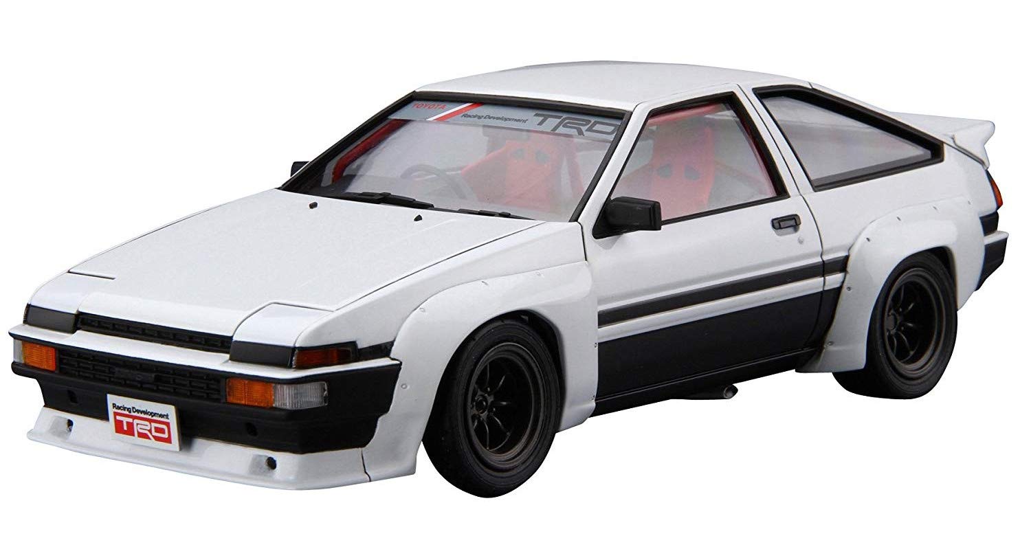 AOSHIMA The Tuned Car 1/24 Trd Ae86 Trueno N2 Ver. '85 Toyota Plastic Model- Japan Figure Store - #1 Bring To You The Best Japanese Goods