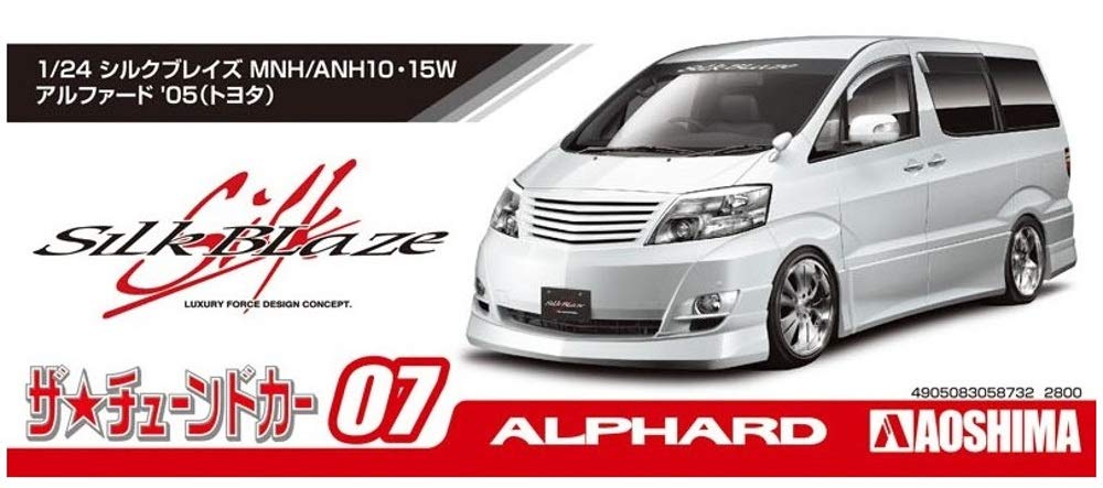 AOSHIMA The Tuned Car 1/24 Toyota Silk Blaze Mnh/Anh10, 15W Alphard '05 Plastic Model- Japan Figure Store - #1 Bring To You The Best Japanese Goods