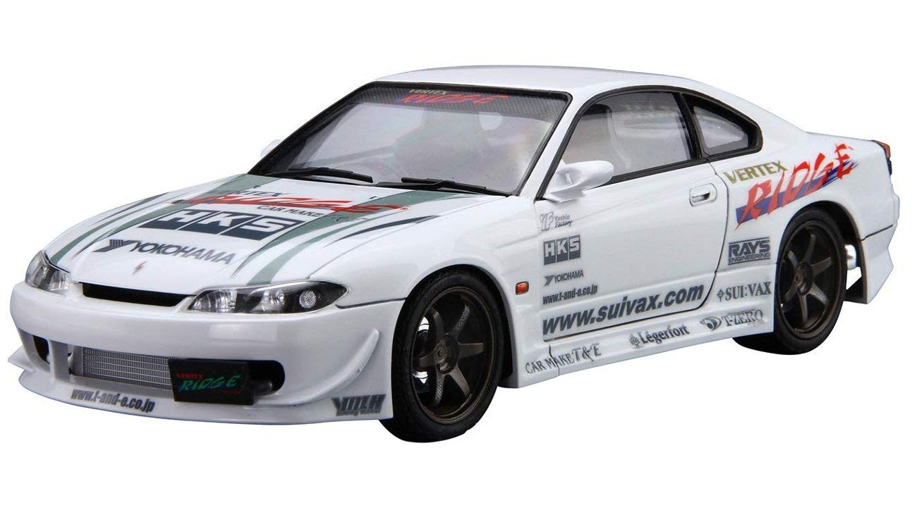 AOSHIMA The Tuned Car 1/24 Nissan Vertex S15 Silvia `99 Plastic Model- Japan Figure Store - #1 Bring To You The Best Japanese Goods