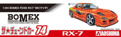AOSHIMA The Tuned Car 1/24 Mazda Bomex Fd3S Rx-7 '99 Plastic Model- Japan Figure Store - #1 Bring To You The Best Japanese Goods