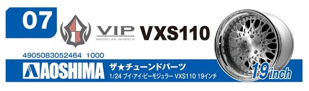 AOSHIMA Tuned Parts 1/24 Vip Modular Vsx110 19Inch Tire & Wheel Set- Japan Figure Store - #1 Bring To You The Best Japanese Goods