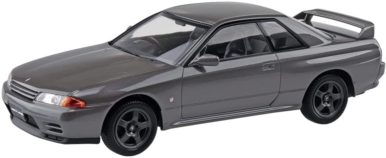 AOSHIMA The Snap Kit No.14-A 1/32 Nissan R32 Skyline Gt-R Gun-Gray Metallic Plastic Model- Japan Figure Store - #1 Bring To You The Best Japanese Goods