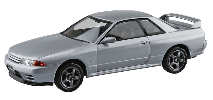 AOSHIMA The Snap Kit No.14-D 1/32 Nissan R32 Skyline Gt-R Spark Silver Plastic Model- Japan Figure Store - #1 Bring To You The Best Japanese Goods