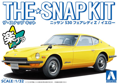 AOSHIMA The Snap Kit No.13-C 1/32 Nissan S30 Fairlady Z Yellow Plastic Model- Japan Figure Store - #1 Bring To You The Best Japanese Goods