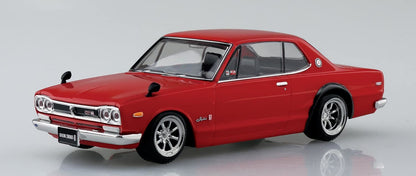 AOSHIMA The Snap Kit 1/32 Nissan Skyline 2000Gt-R Custom Wheel Red Plastic Model- Japan Figure Store - #1 Bring To You The Best Japanese Goods