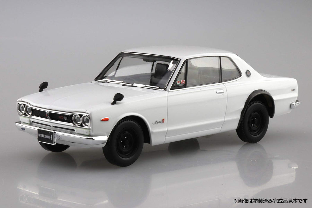 AOSHIMA 58831 Nissan Skyline 2000Gt-R White Aug 1/32 Scale Pre-Painted Snap-Fit Kit- Japan Figure Store - #1 Bring To You The Best Japanese Goods
